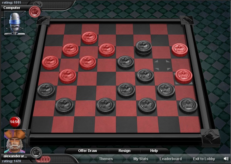 play checkers with computer